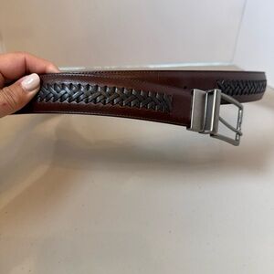 Columbia-like Belt Men’s Size 40/100 Brown Black Reversible Genuine Leather